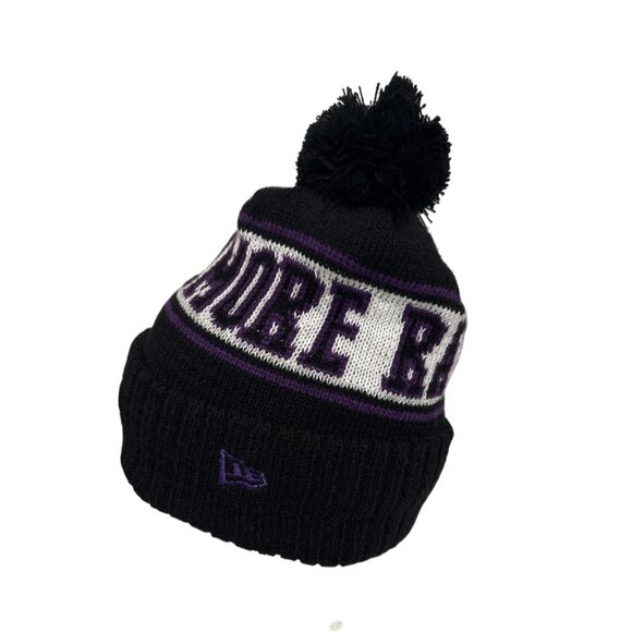 New Era Baltimore Ravens NFL On Field Removeable Pom Beanie Football Athleisure - Picture 6 of 8
